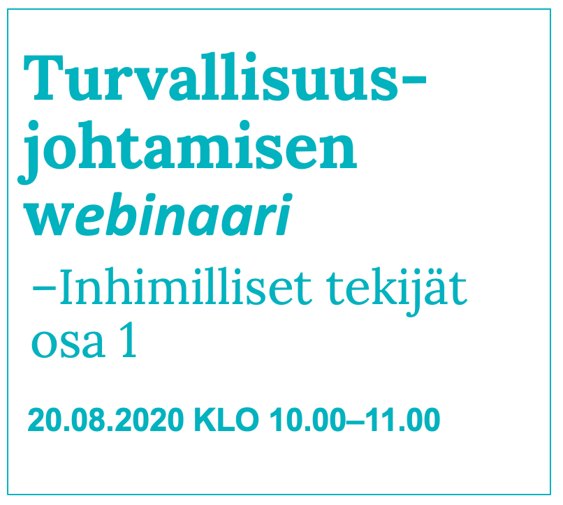 Turval.webi osa 1 inhimilliet tekijät