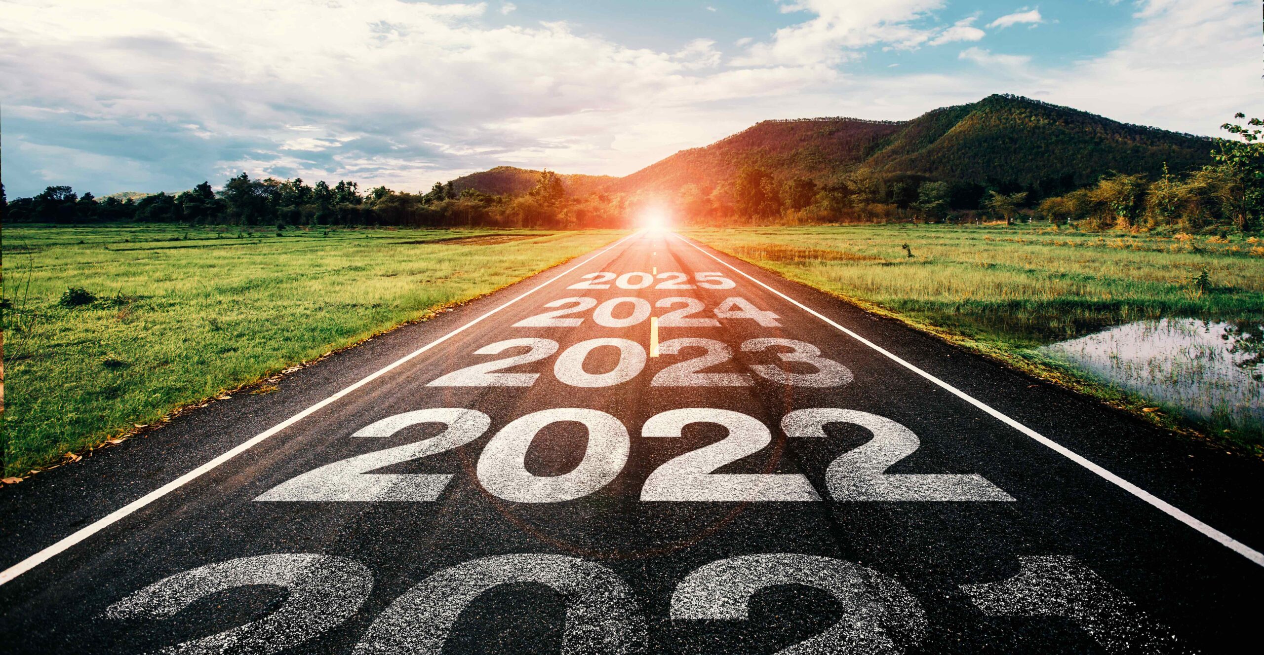 2021-2025,Written,On,Highway,Road,In,The,Middle,Of,Empty
